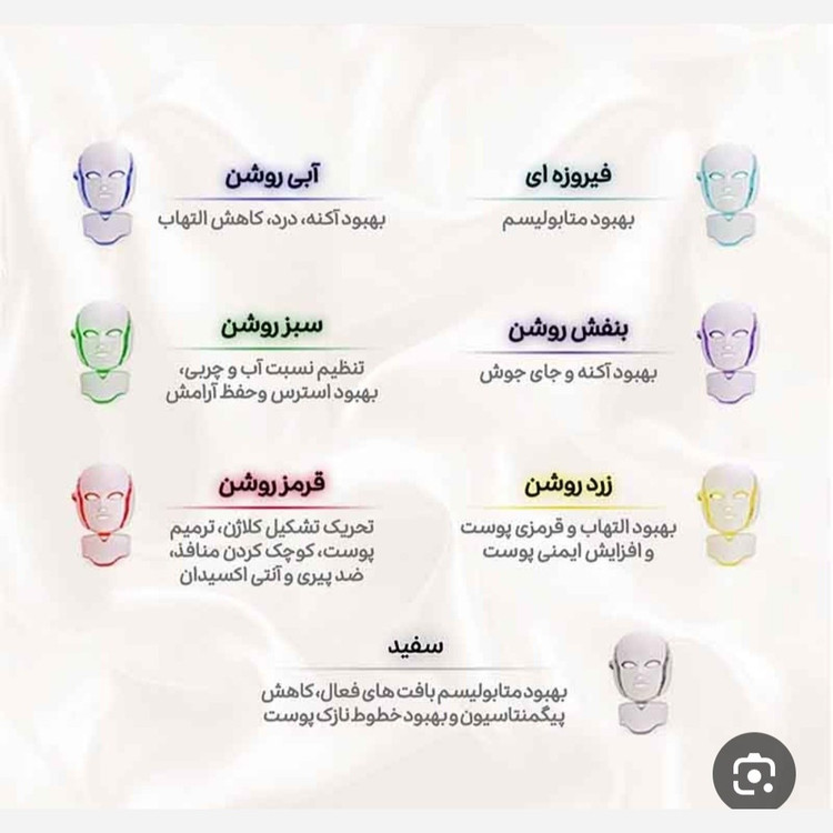 ماسک ال ای دی صورت وگردن